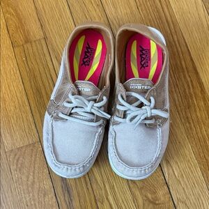 Skechers Goga Max Tax and faux leather boat shoes